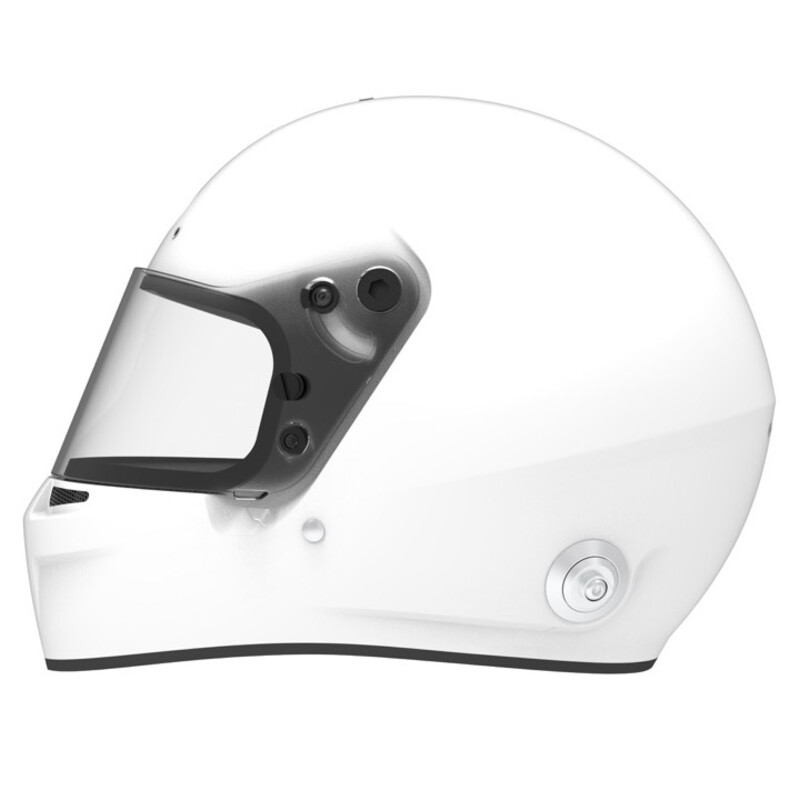 Casque Bell Sports GT6 Blanc, Hans (FIA)